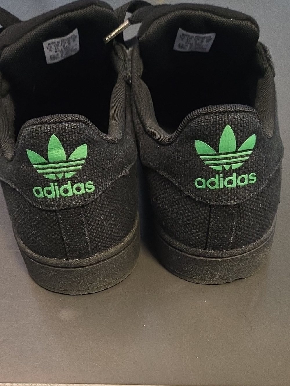 RARE adidas Black Sneakers with Green, Yellow & Red Accents - Picture 4 of 8